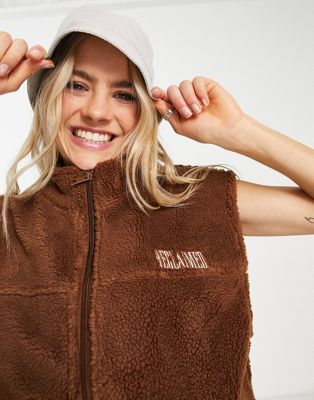 Reclaimed Vintage unisex borg vest