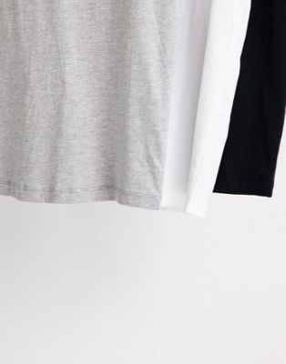 ASOS DESIGN ultimate t-shirt with crew neck in cotton blend 3 pack SAVE - MULTI
