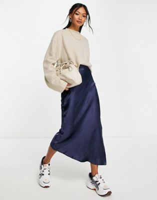 ASOS DESIGN super soft oversized sweater with pocket detail in warm cream