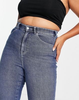 Dr Denim Plus Moxy skinny jeans in mid wash blue