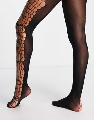 Ann Summers cobweb tights in black