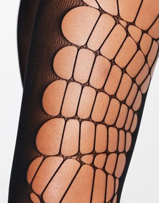 Ann Summers cobweb tights in black