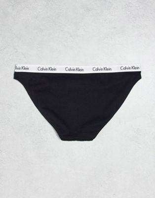 Calvin Klein Carousel 3 pack brief with logo waistband in multi