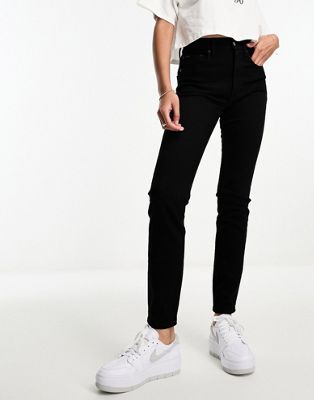 Polo Ralph Lauren high rise ankle skinny fit jeans in black