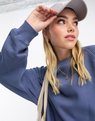 Pull&Bear oversized sweater in petrol blue - part of a set