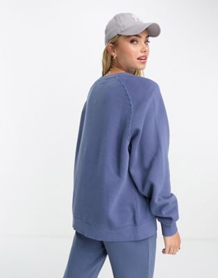 Pull&Bear oversized sweater in petrol blue - part of a set
