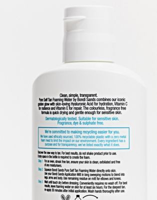 Bondi Sands Pure Self Tan foaming in Dark 6.76 fl oz