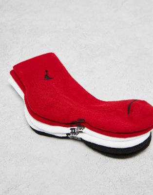 Nike Jordan 3 pack ankle socks in multi