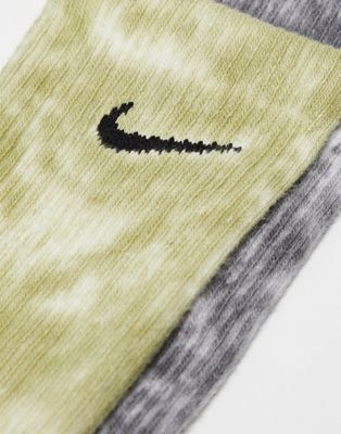 Nike Everyday Plus 2 pack socks in multi