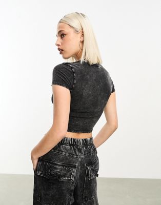 Guess Originals vintage star baby tee in black